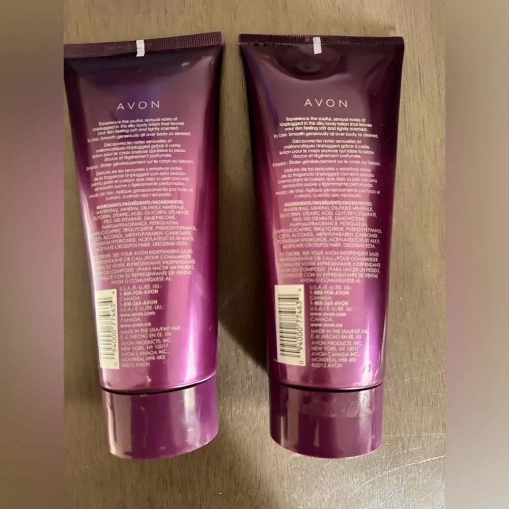 Avon Unplugged Set of 2 lotions